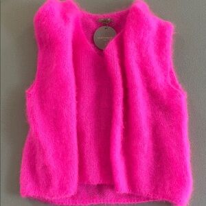 Andromede Paris Pink Fuzzy Vest
